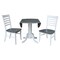 International Concepts Round 42 in. Dual Drop Leaf Dining Table with 2 Ladderback Chairs - 3 Piece Dining Set, 42 in W K05-42DP-C310P - alternate 4